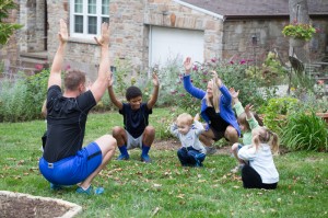 A deep squat with an "overhead reach" is a very tough, but great squat test for the entire body (pictured here)