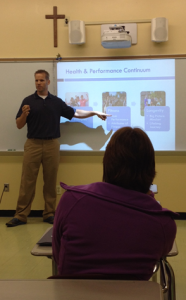 Dave Reddy speaking at the St. Louis Archdiocese Health & Safety Summit